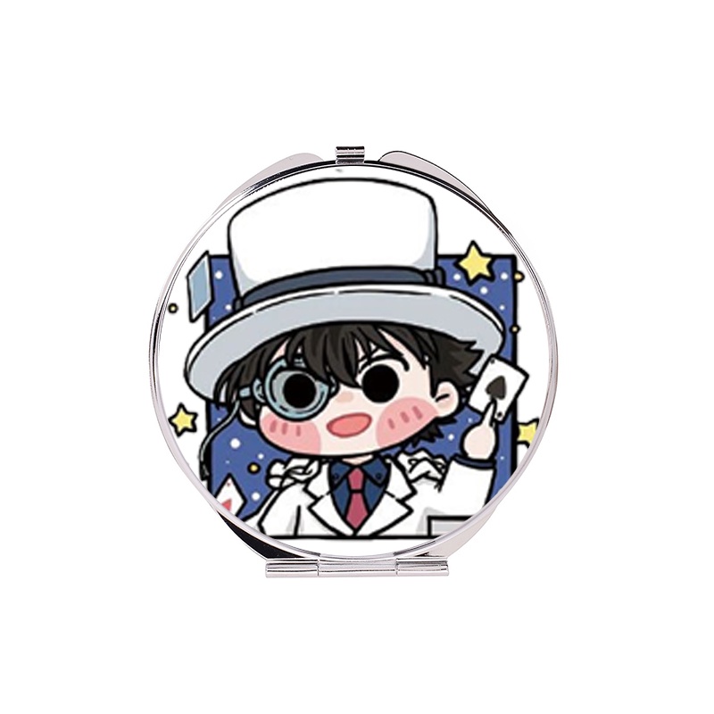 ( tròn ) Gương CONAN KAITO KID Thám tử lừng danh bỏ túi cầm tay 2 mặt dễ thương tiện lợi quà tặng độc đáo