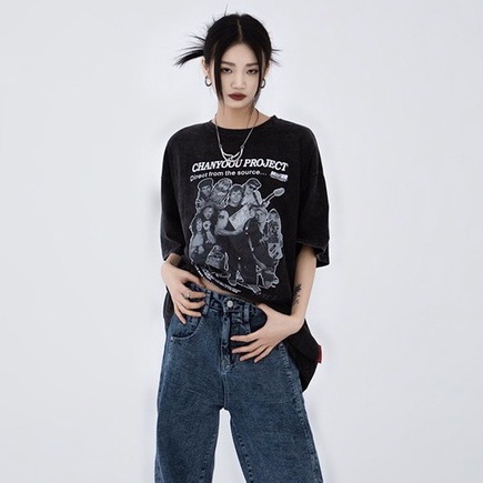 Áo Thun Cotton UNISEX - Áo Phông Tay Lỡ Form Rộng AT Chanyoou