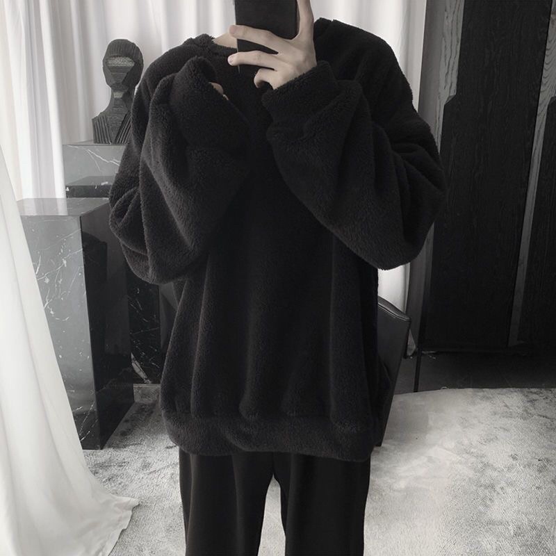 Áo Sweater Phủ Lông Tuyết Unisex