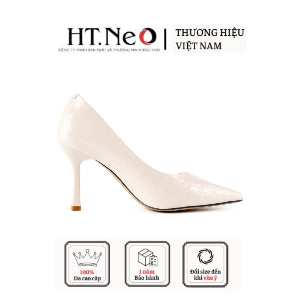 Giày cao gót HT.NEO Thiết kế trẻ trung, sang trọng, đế cao 9 cm, cực xinh CS246
