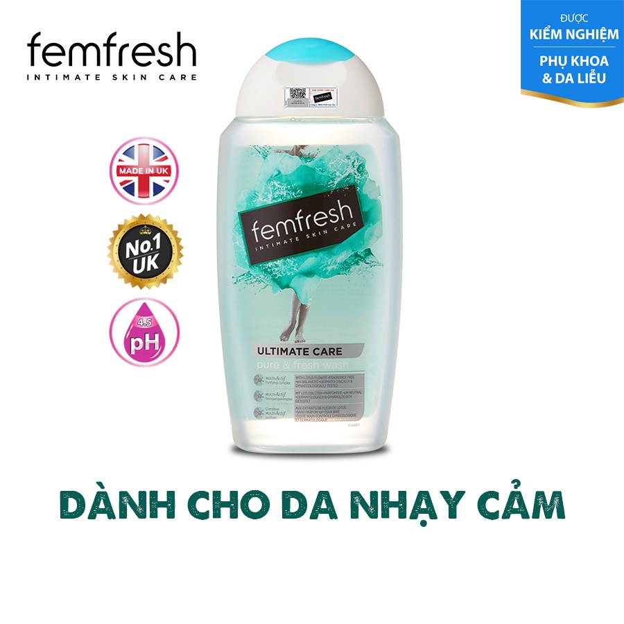 [MUA 2 TẶNG 1] 2 Dung Dịch Vệ Sinh Phụ Nữ Femfresh Hỗ Trợ Vùng Kín &amp; Cho Da Nhạy Cảm Tặng Phần Quà Ngẫu Nhiên  250ml