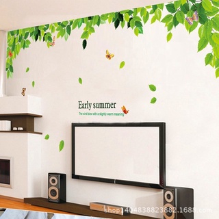 Decal Dán Tường mẫu Tán lá xanh nhỏ
