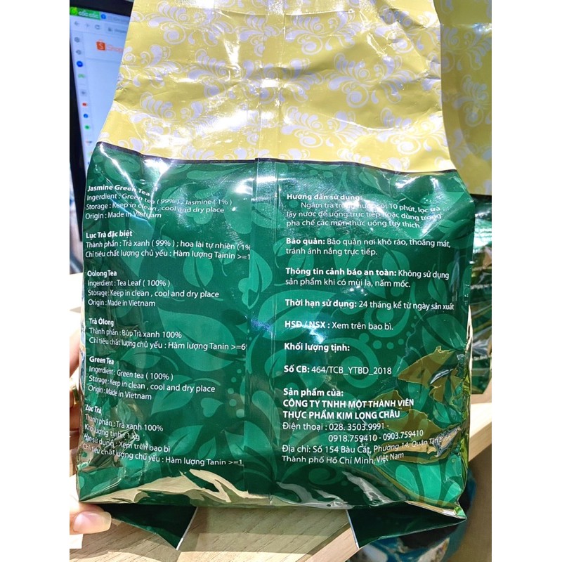 Lục Trà Cao Cấp EasyLife bao 1Kg (LOẠI MỚI x3 HƯƠNG LÀI ) | BigBuy360 - bigbuy360.vn