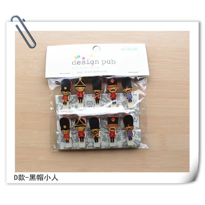 Set 10 kẹp ảnh gỗ clip mini trang trí treo ảnh kèm 2m dây thừng nhiều mẫu hoạt hình