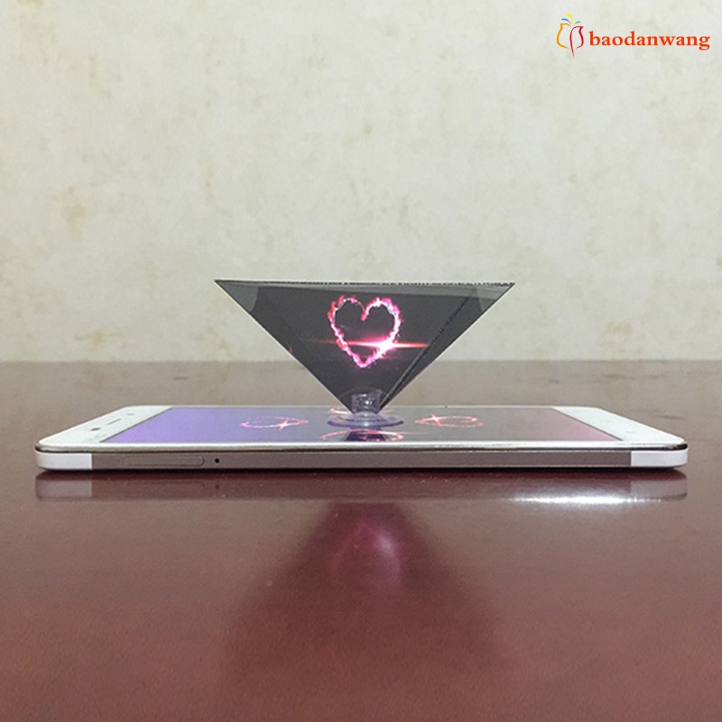 Máy chiếu mini hình kim tự tháp 3D bền bỉ thông dụng cho điện thoại thông minh