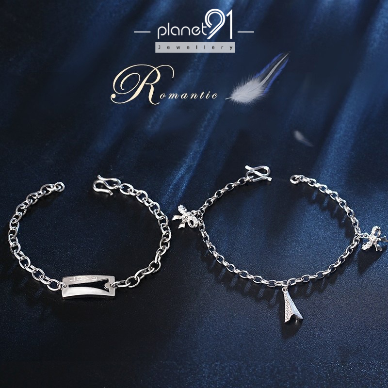 Vòng Tay Inox Hình Tháp Eiffel Thời Trang Cho Cặp Đôi