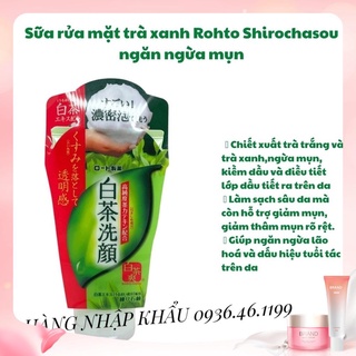 Sữa Rửa Mặt Trà Xanh Rohto Shirochasou Nhật Bản 120g