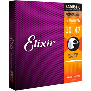 Dây Đàn Guitar Acoustic - Elixir 16002_10-47 Extra Light | Chính Hãng | COD Toàn Quốc | Phụ Kiện Đàn Guitar