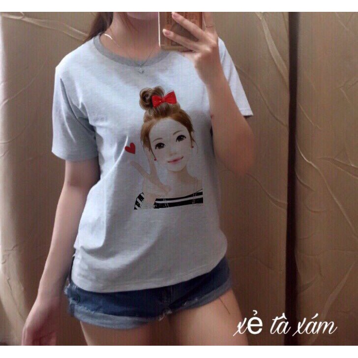 áo thun nữ xẻ tà