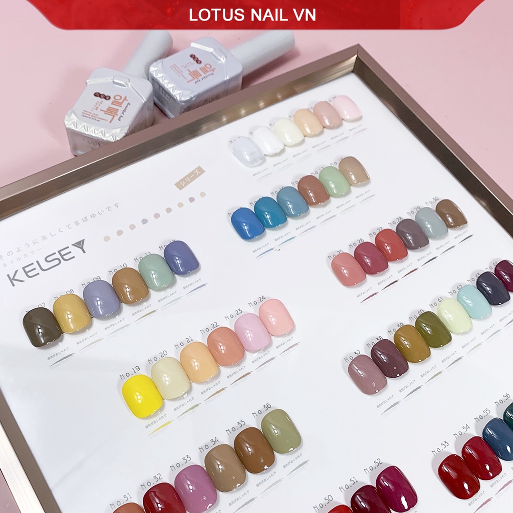 Set sơn Kelsey 90 màu cao cấp tặng kèm bảng màu + base + top