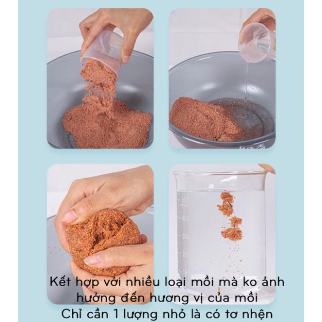 Bột Tơ Nhện chuyên dùng trong câu cá , giúp đánh tốc độ , độ kết dính rất cao giúp vuốt mồi nhanh và chắc hơn