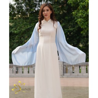 Khăn Lụa SenSilk Luxury Xanh siêu đẹp