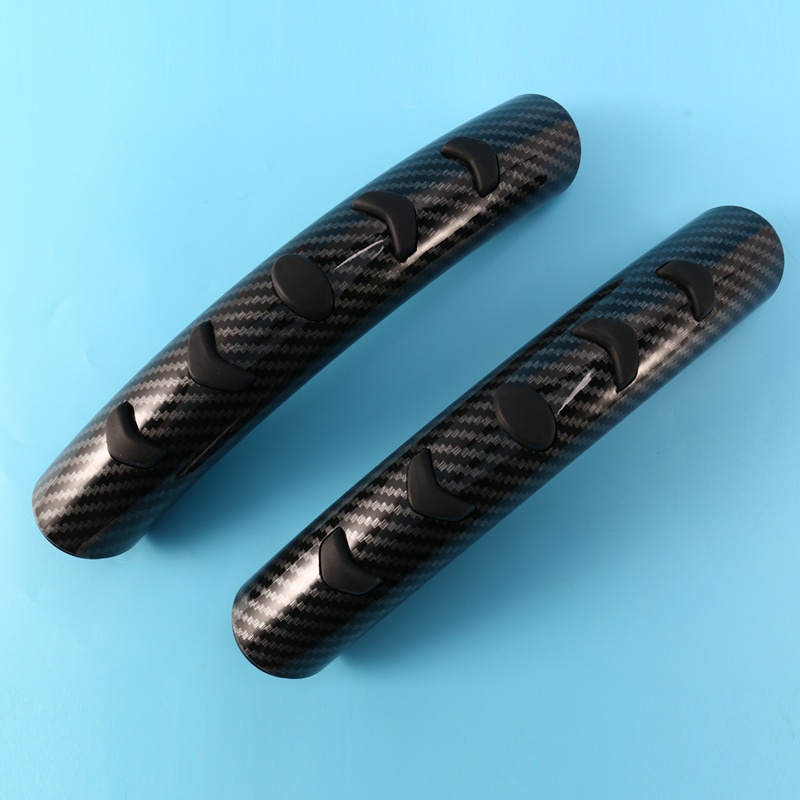 1 Cặp mô hình sợi Carbon Vô lăng Vỏ chống trượt Trang bị lại Vỏ Silicone tăng cường Nguồn cung cấp nội thất Tay cầm chống mồ hôi