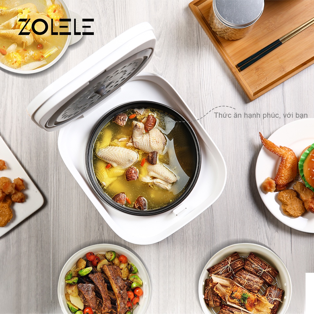 Nồi cơm điện đa năng ZOLELE điều khiển chức năng nấu ăn thông minh ZB002 2.5L  - Chính hãng