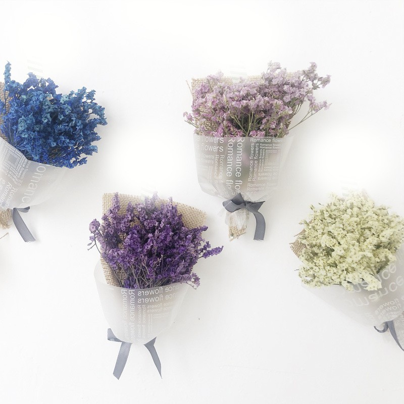 Bó hoa khô mini oải hương siêu xinh quà tặng dịp lễ hoa khô dercor trang trí [ TẶNG HỘP ]