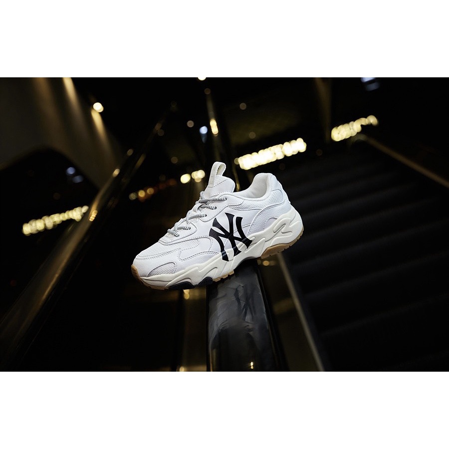 Giày thể thao Sneaker MLB Lite Chunky New York màu Trắng Gum