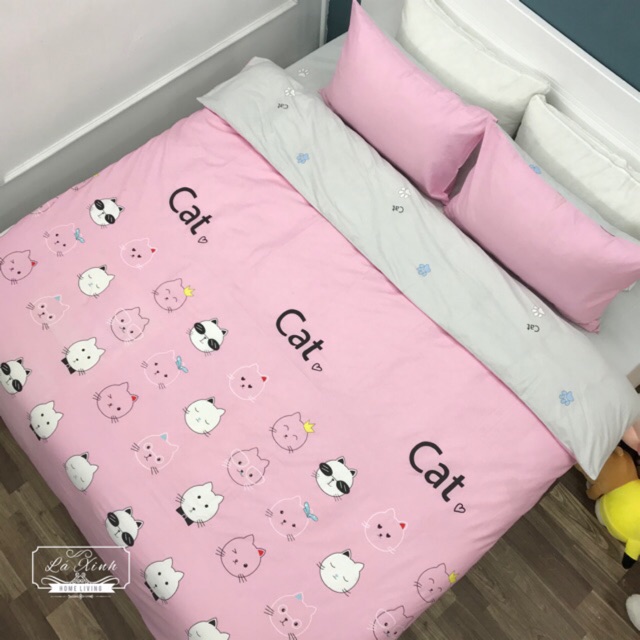 Set Chăn Ga Gối Cotton Lụa !!(ảnh chụp thật)