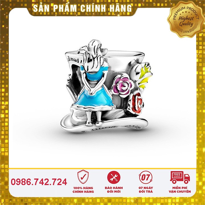 [Hàng cao cấp] Charm Bạc S925 ALE Cao Cấp - Charm bạc Princess and Flowers - Mã sản phẩm CHARMBAC_DNJ00005