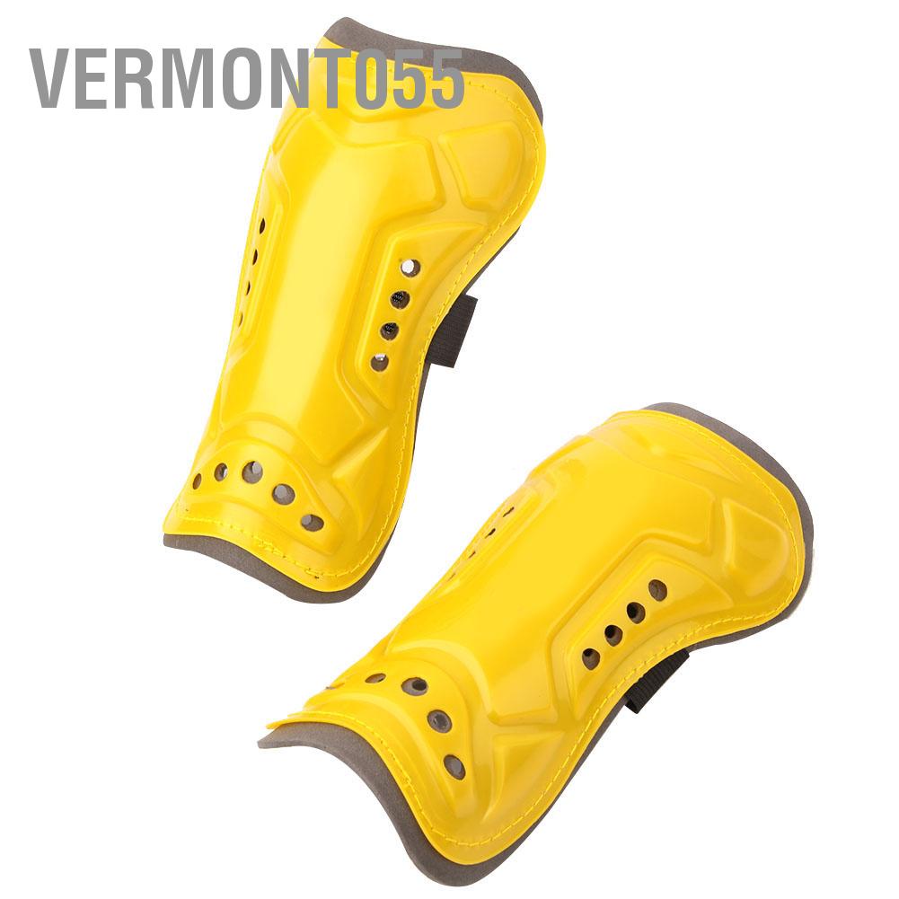 Vermont055 1 Pair Soccer Shin Guards Children Football Training Protection Pads with Buckle Strap
