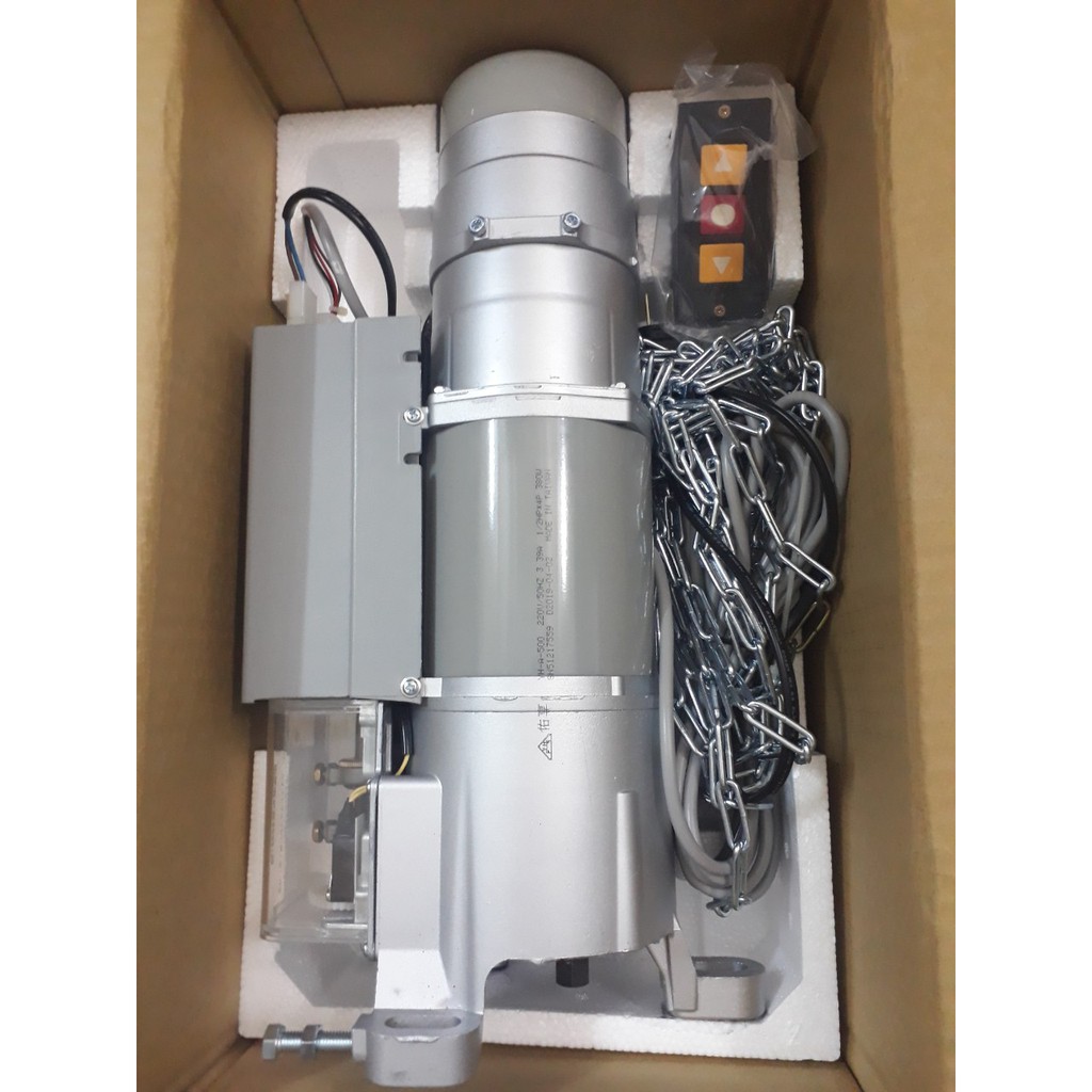 ✅ AUSTDOORCARE ✅BỘ MÔ TƠ CỬA CUỐN YH 300KG DÂY ĐỒNG NHẬP KHẨU TAIWAN GỒM MOTOR +2 REMOTE YH1.21+LẮC ZIN CỬA DƯỚI 15m2