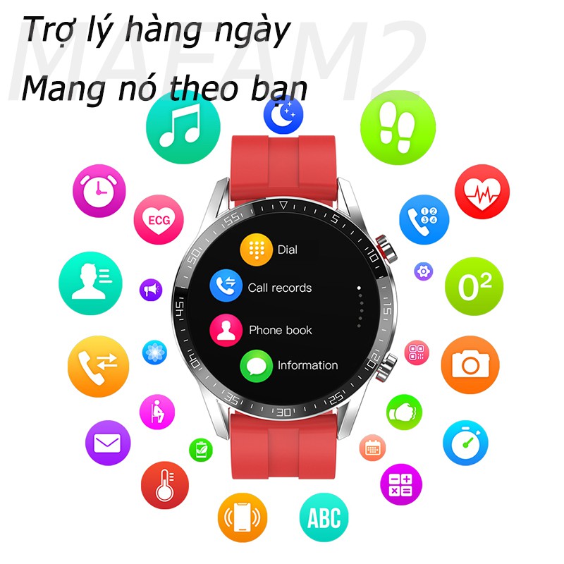 Đồng hồ thông minh gọi Bluetooth chống nước IP68 theo dõi sức khỏe PK GT2 L13 1.3''