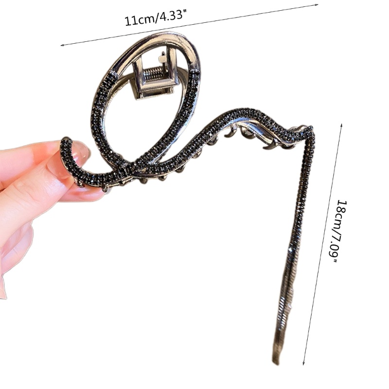 Kẹp Tóc Dạng Cong Đính Tua Rua Thanh Lịch Cho Nữ