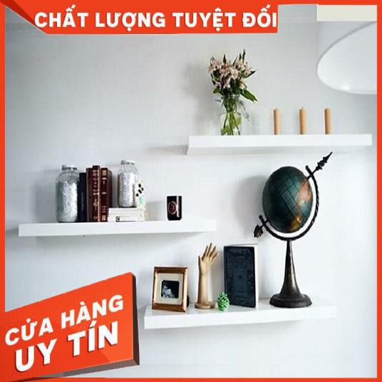 COMBO 3 thanh ngang kệ treo tường Dài 40cm x Rộng 15cm gỗ ( màu trắng, vàng, nâu, đen...)