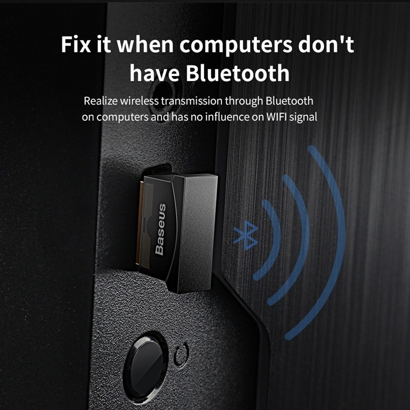 USB Bluetooth CSR 4.0 Baseus - Truyền tải tốc độ cao - Tương thích tốt - Dễ dàng kết nối với nhiều thiết bị