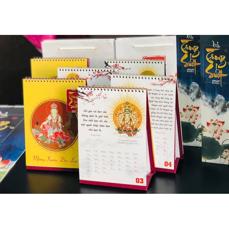Lịch Trong Suốt 2021 Tết Tân Sửu - Lịch Phật để bàn 3 trong 1: Bình An - Truyền Cảm Hứng - Từ Thiện | BigBuy360 - bigbuy360.vn