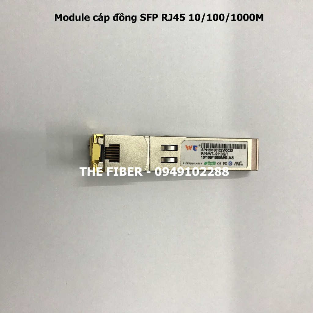 Module cáp đồng SFP RJ45 10/100/1000M