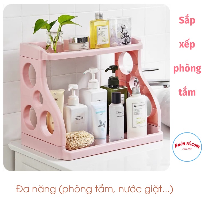 Kệ đựng gia vị 2 tầng thân Bong Bóng thông minh -  Kệ đựng đồ nhà bếp, nhà tắm 2 tầng đa năng Br 01669