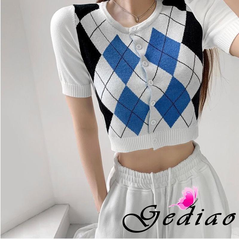 Áo Len Nữ Ngắn Tay Cổ Tròn Thời Trang | BigBuy360 - bigbuy360.vn