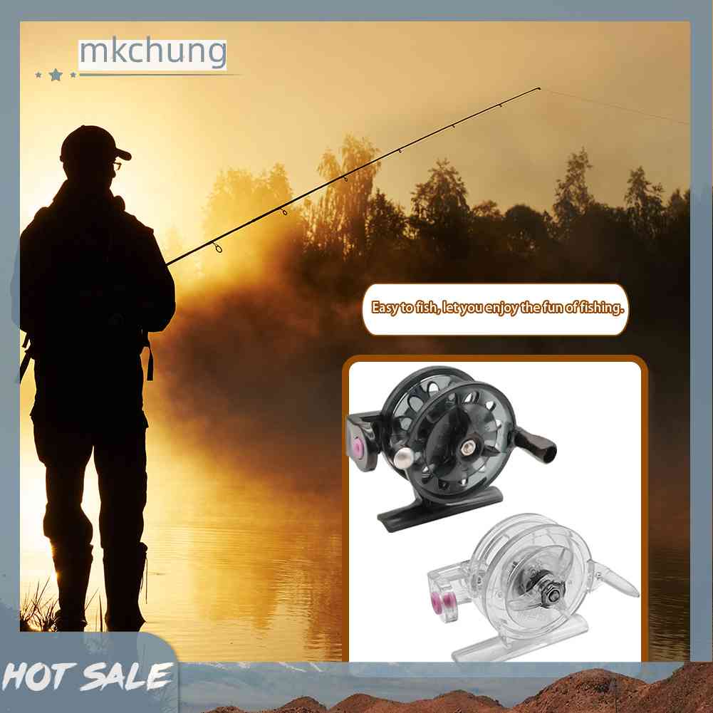 Máy Câu Cá Mùa Đông Bằng Nhựa Và Kim Loại Kích Thước 55mm
