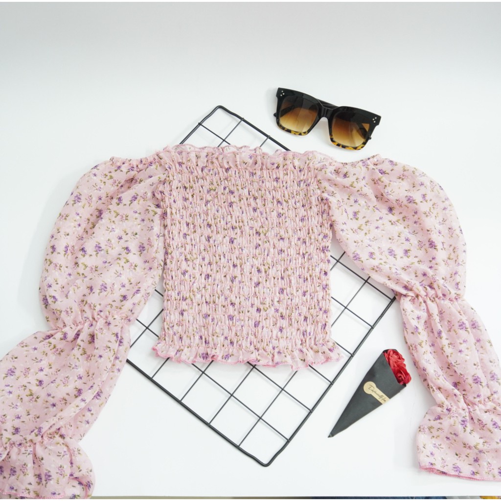 💎Nhiều màu💎 Áo trễ vai chất voan xịn / áo trễ vai / croptop / áo kiểu nữ ( dưới 52kg) | BigBuy360 - bigbuy360.vn