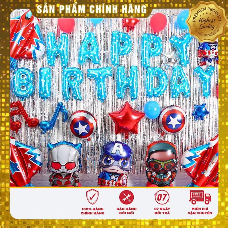 [Giảm 50%] Bộ bóng trang trí sinh nhật chủ đề Siêu anh hùng và Hellokitty cho bé - Mẫu mới 2019