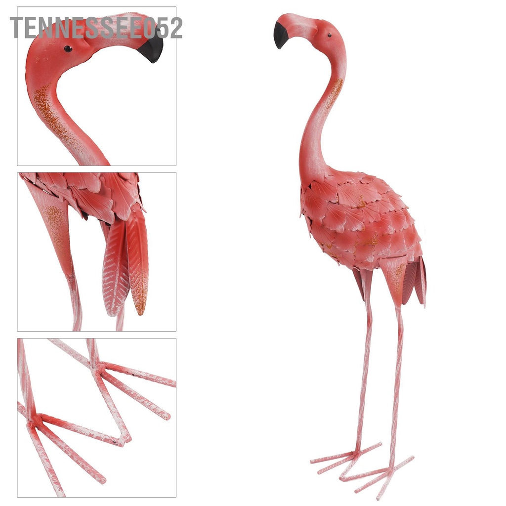 Chim Hồng Hạc Tượng bằng sắt sống động như thật Trang trí Sân Tiểu Cảnh, Đám Cưới 60.5CM