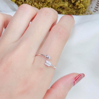 NHẪN MŨI TÊN NHỎ XINH BẠC TA NGUYÊN CHẤT