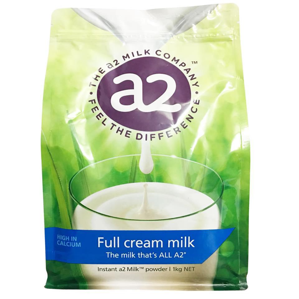 Date 2022 Sữa bột A2 nguyên kem/tách kem 1kg Úc hàng Air