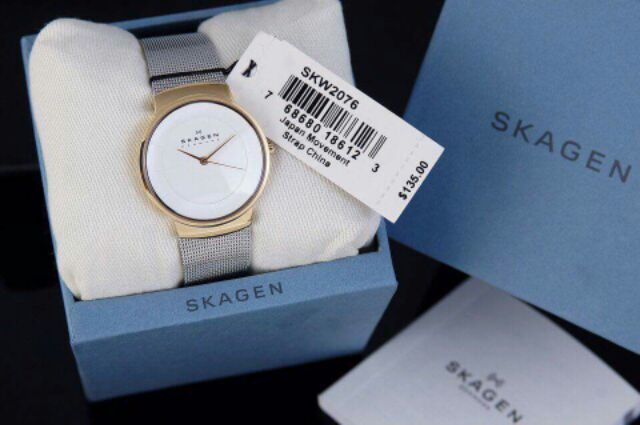 Đồng hồ nữ skagen size 30mm dây kim loại