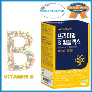 Viên Uống Premium B Complex NutrioneLife Bổ Sung 6 Nhóm Vitamin Năng Lượng Cho Cơ Thể -  Hộp 30 Viên