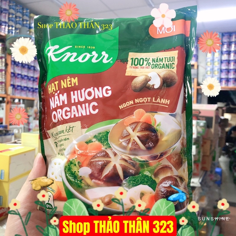 Hạt Nêm Knorr CHAY NẤM HƯƠNG Organic 380g