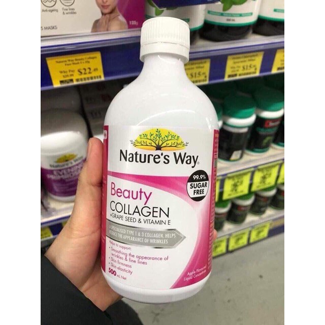 Collagen Nature way 500ml của Úc- ĐỦ BILL CHEMIST, WW