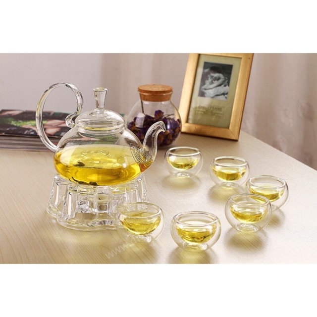 Bộ ấm chén thủy tinh