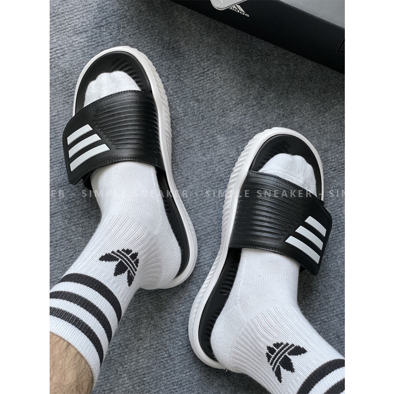 Dép Alphabounce 2.0 Chính Hãng 💙SIMPLE SNEAKER💙 Adidas Alphabounce Slide Dép Quai Ngang Nam Nữ Màu Đen Trắng