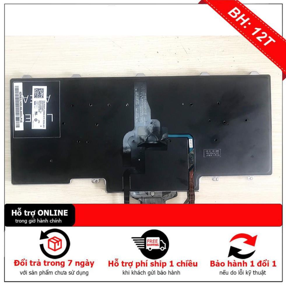 [BH12TH] BÀN PHÍM LAPTOP DELL LATITUDE E5450 E5470 E7450 E7470 E7480 CÓ ĐÈN LIKENEW - ZIN THÁO MÁY CHUẨN NHẬT