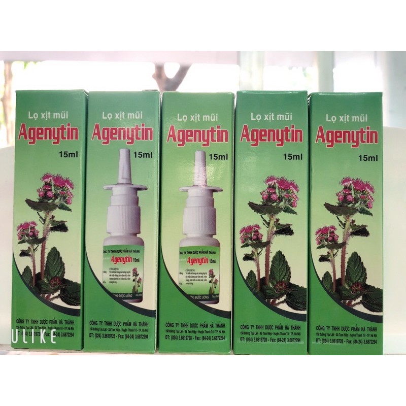 Lọ xịt mũi Agenytin( cây ngũ sắc)