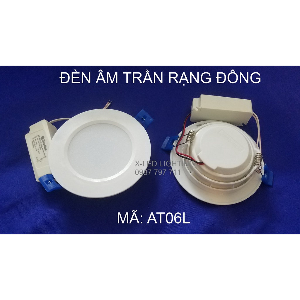 Đèn LED Âm Trần Rạng Đông D AT06L 3W, 5W, 7W - ChipLED SAMSUNG - Bảo hành đổi mới