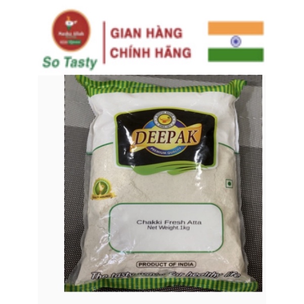 Bột mì nguyên cám Deepak Atta, Bột mì ấn độ, bột mì atta, bột mì giảm cân, bột mì nhiều chất xơ