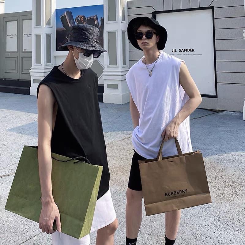 Áo Thun Ba lỗ TBL39 CHUOTCONG OFFICIAL (2 MÀU: Trắng, Đen)