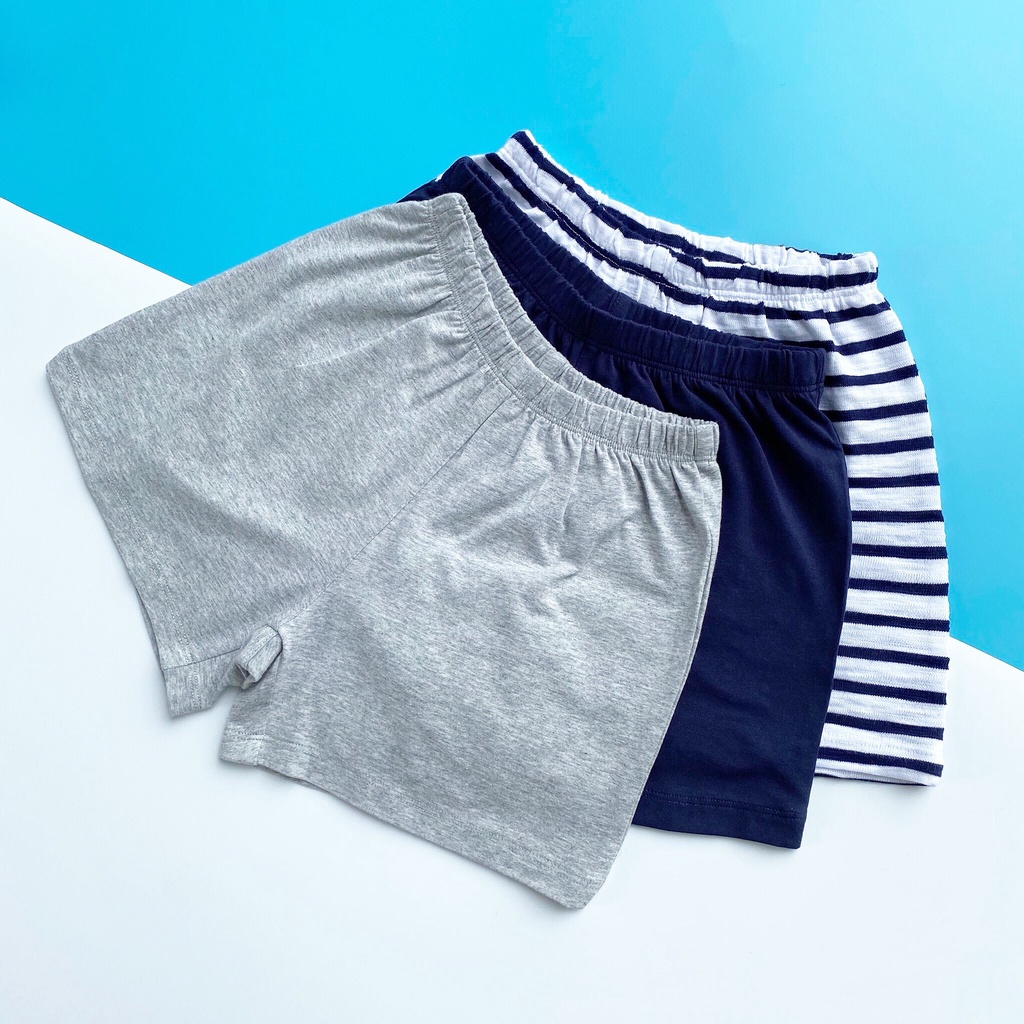 Quần đùi bé trai SAYME sét 3 chiếc quần cộc ngẫu nhiên vải cotton mềm mịn thoáng mát BBSR0004